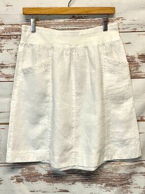Eileen Fisher Organic Linen Skirt with Pockets